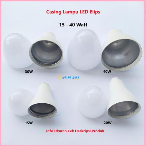 Jual Casing Led BM ELIPS 15 20 30 40 Watt Baru ada Heatsink Aluminium ...