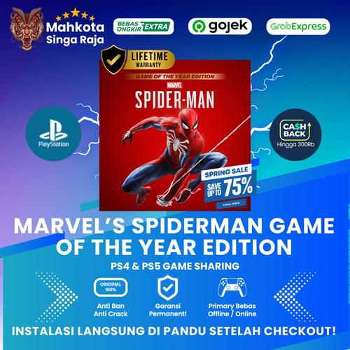 Promo Marvel's Spiderman Game of The Year Edition PS4, PS5 Game