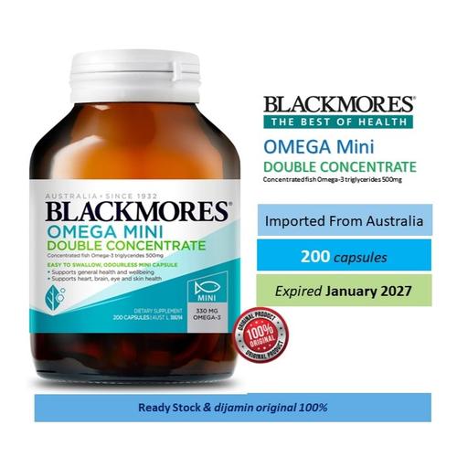 Jual Blackmores Omega Mini Double Concentrate – 200 Capsules (Imported ...