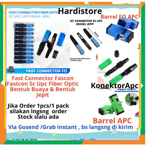 Jual Fast Connector Fastcon Sc Upc Fastcon APC Buaya & Jepit Fiber ...