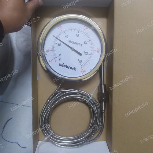 Thermomanometer 0-4 Bar, 0-120°C, With Non-return Valve, Rear