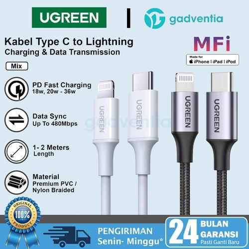 Charger Cable Iphone 12 Pro Usb C To Lightning Promo Kabel Charger
