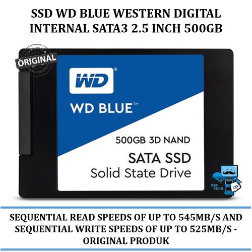 Jual SSD WD BLue Western Digital Internal SATA3 Inch 500GB