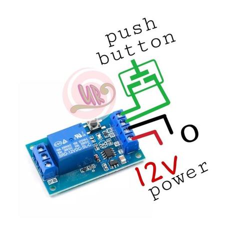 Jual Latching flip flop 12v on off relay dengan satu push button - Kota ...