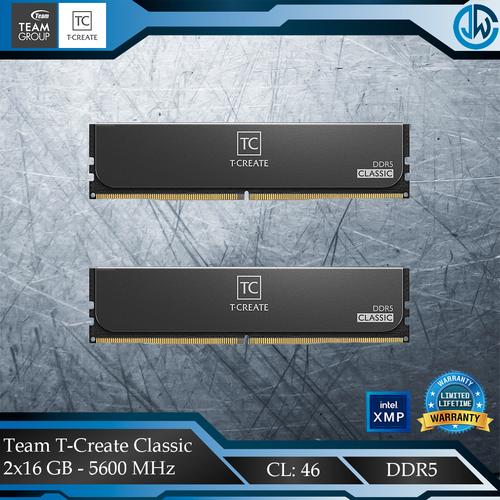 Jual Team T-Create Classic DDR5 2x16GB 5600MHz - RAM DDR 5 32GB ...
