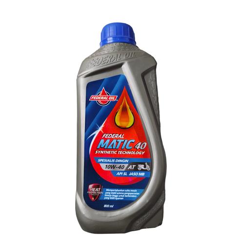 Jual Oli Federal Matic 40 10W-40 800ml Oli Motor Matic Spesialis Dingin ...