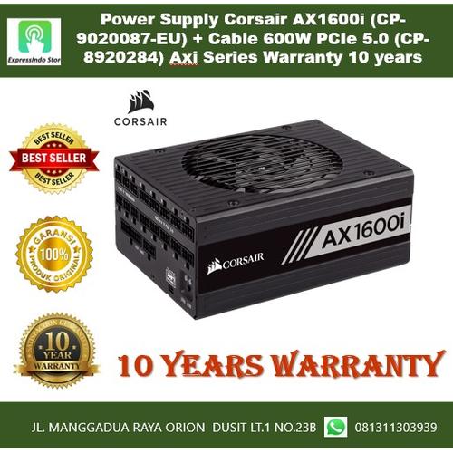 Alimentation PC Corsair AX1600i - 1600W - Numérique - ATX - Neuve Sous Blister