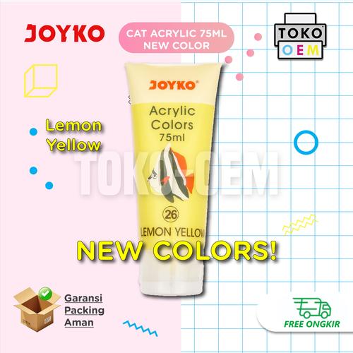 Jual JOYKO ACRYLIC COLORS PAINT 75 ML CAT AKRILIK LUKIS GAMBAR WARNA ...