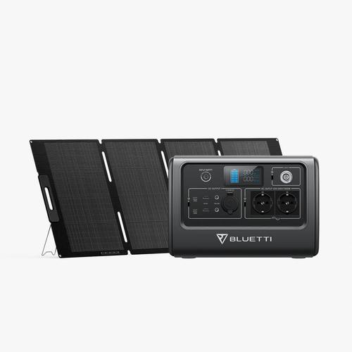 Promo Bluetti EB70, Portable Power Station 720Wh/1000W + Solar Panel