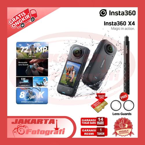 Jual Insta360 X4 + Selfi Stick 114CM Ultimate 360° 8K Camera Action Cam