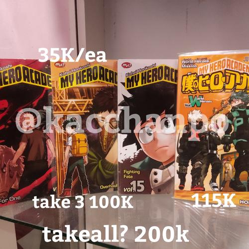 Jual Buku Komik My Boku No Hero Academia Vol 10 14 15 W World Heroes ...