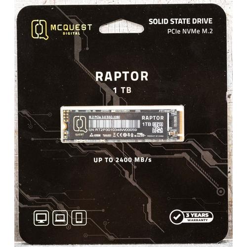 Jual SSD MCQUEST DIGITAL RAPTOR 256GB M.2 NVME 2280 PCIE GEN3 - Kota ...