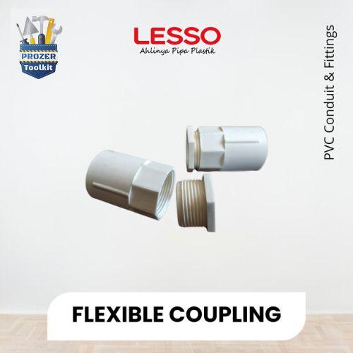 Jual Lesso PVC Conduit Flexible Coupling / Mur Shock / Sambungan Pipa ...