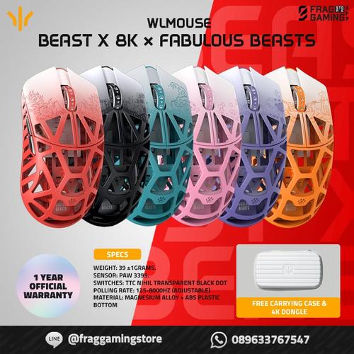 Fabulous Beasts × WLMOUSE Beast X 8k 有獣焉コラボ White & Red