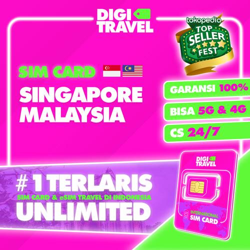 Promo DIGI TRAVEL Sim Card Singapore Malaysia Unlimited Simcard Singapore Malaysia Simcard