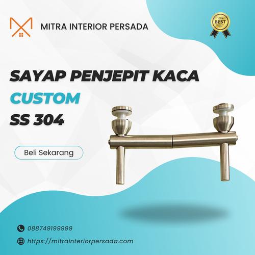 Jual SAYAP PENJEPIT KACA TIANG PLAT RAILING TANGGA STAINLESS 304 CUSTOM ...