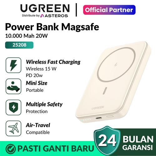 Jual UGREEN Power Bank Ugreen 10000mAh Magsafe 7.5W PD 20W 25208 Fast