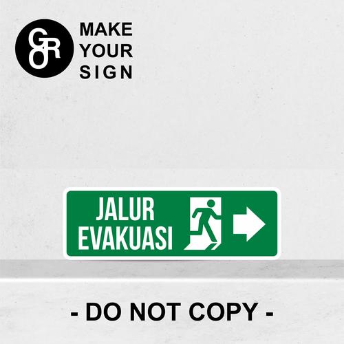 Promo Rambu Sign/Acrylic/Akrilik/Jalur Evakuasi 10cm x 30cm - Kota ...