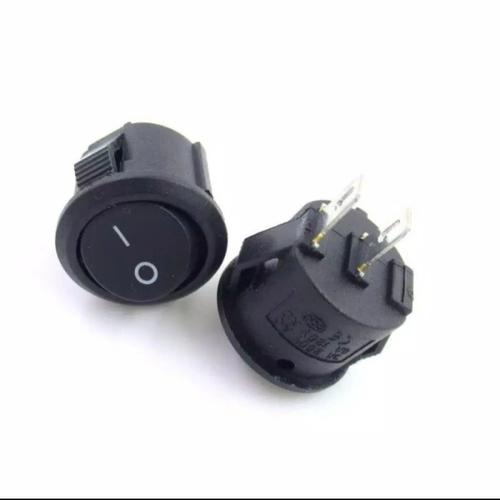 Jual Saklar Switch On Off Bulat Hitam Kecil Mini ( Kualitas Bagus ...
