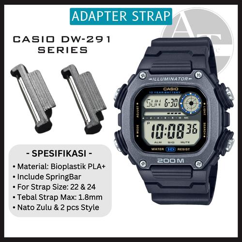 Jual Adapter Strap Tali Jam Casio DW 291H ukuran strap 22mm & 24mm