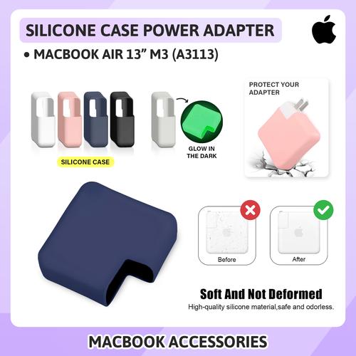 Jual MacBook Air M3 13 inch A3113 Silicone Case Power Charger