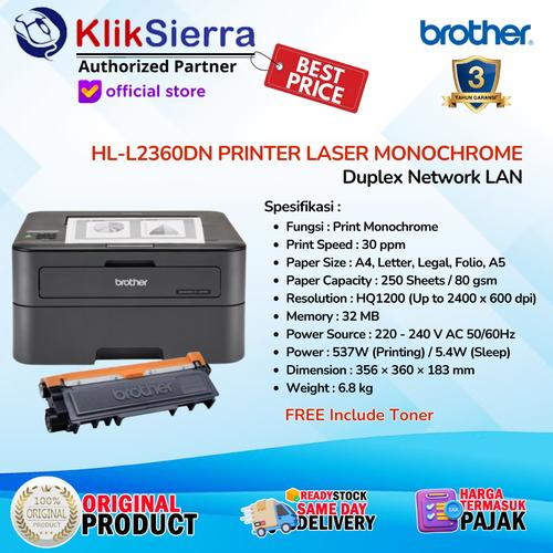 Jual BROTHER HLL2360DN Printer Laser Monochrome Garansi Resmi