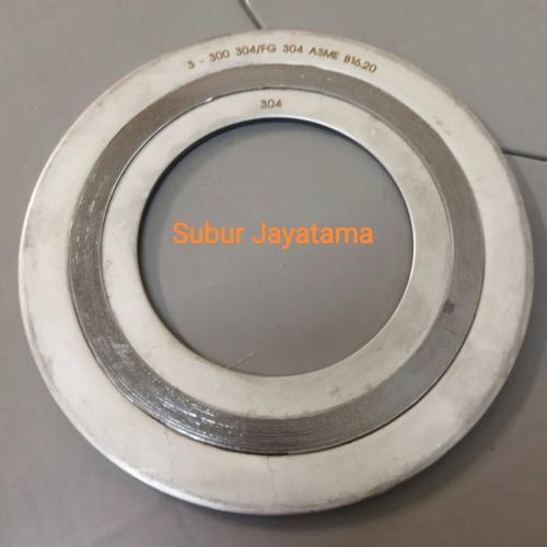 Jual Spiral Wound Gasket SWG Ansi 300 Lb Stainless 304 4 