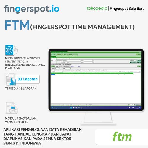 Jual Software Absensi Fingerspot Time Management(FTM) Penggajian(Payroll) Kab. Sukoharjo