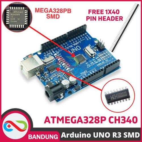 Jual ARDUINO UNO R3 ATMEGA328P SMD CH340 ATMEGA328P-PU - Jakarta ...