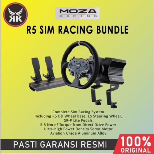 Jual MOZA RACING R5 BUNDLE DIRECT DRIVE RACING SIMULATOR STEERING WHEEL ...