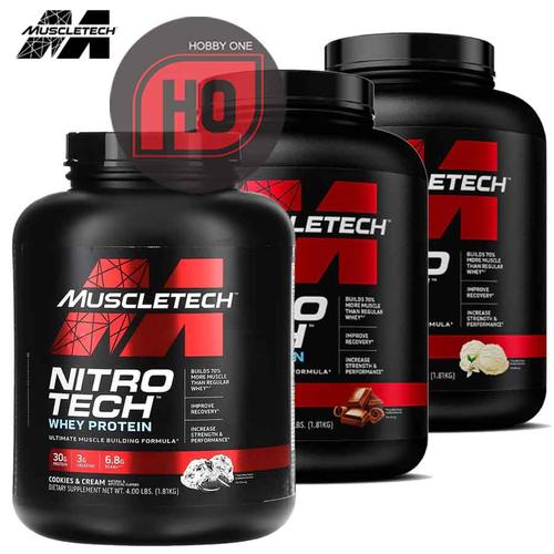 Jual MUSCLETECH NITROTECH WHEY PROTEIN 4lb 30g Protein 3g Creatine