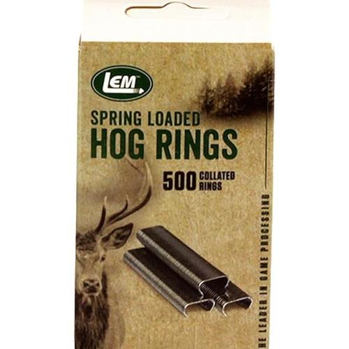 LEM Products 024 Manual Hog Ring Pliers – Heavy-Duty Galvanized Steel With PVC Grips, For Sausage Casings, Meat Bags, Netting, And Traps