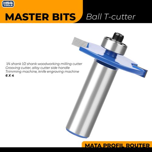 Jual MASTER BIT MATA PROFIL ROUTER BALL T-CUTTER 6x4MM GROOVING CUTTER ...