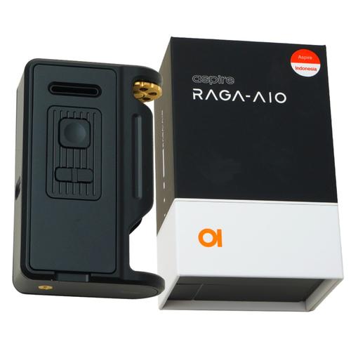Promo Pod Vape Aspire Raga AIO With Age RBA 75W 18650 Black Authentic ...