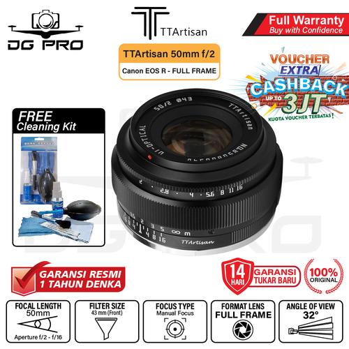 Jual TTArtisan 50mm f2 Canon RF Fullframe TT Artisan 50 mm f/2 RF Resmi ...