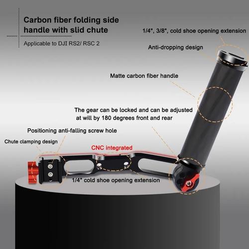 Kamera Griff Oben Für DJI Ronin - Leichter Alu Griff Mit Verstellbarem Winkel