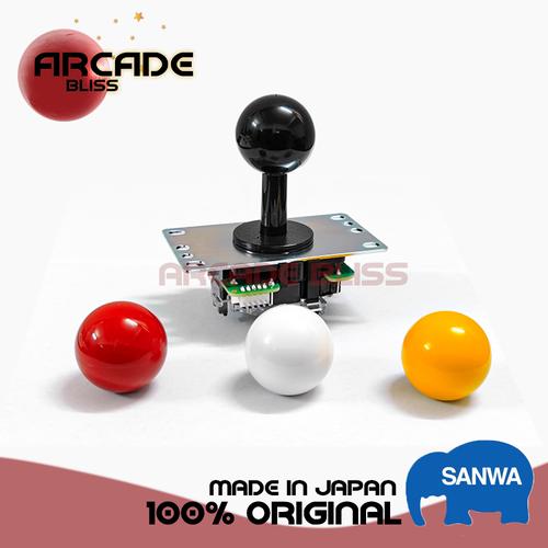 Kit Joystick Sanwa JLF-TP-8YT + 6 Boutons OBSF-30 Pour Borne Arcade DIY