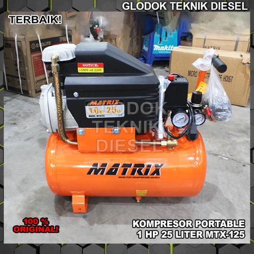 Jual Mesin Kompresor Compresor Angin Udara Listrik 1 HP 25 L Liter ...