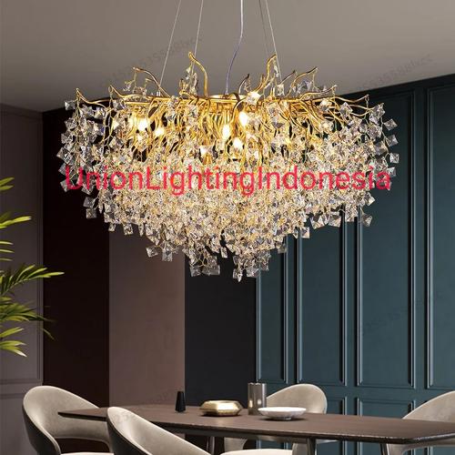 Promo SL80299/1000 LAMPU HIAS GANTUNG PLAFON MEWAH ELEGAN KRISTAL ...