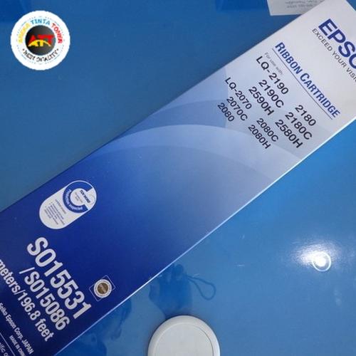 Jual Epson Ribbon LQ-2180 / 2190 S015531 Hitam Original Pita untuk FX ...