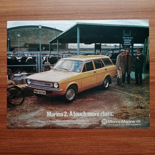 Promo Iklan Jadul MORRIS MARINA Leyland Cars - Pajangan Poster Mobil