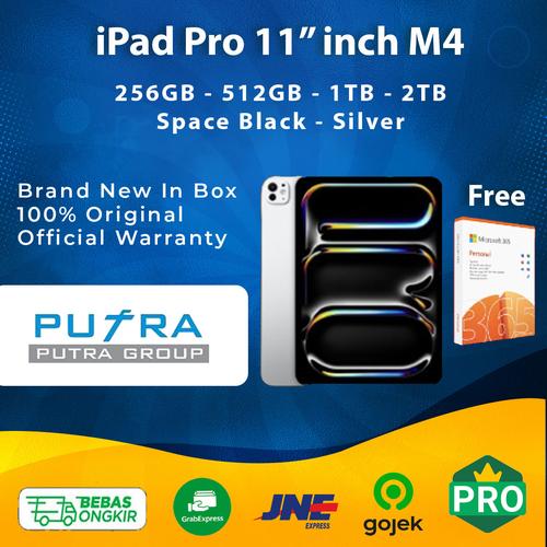 Promo Apple iPad Pro M4 11 Inch 2024 2TB 1TB 512GB 256GB 5th Gen Space