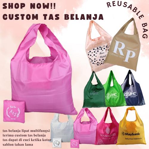 tas lipat custom model modern reusable bag traveling jumbo pouch XL,  sisi warna di Cendani Tokopedia