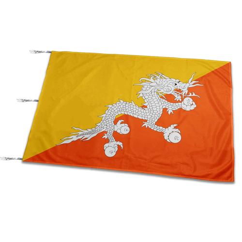 Promo Bendera Negara Bhutan - Ukuran Kecil-Besar Bahan Satin Peles ...