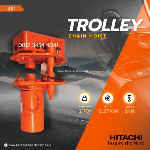 Jual Troli Katrol 2 ton Hitachi ET Series / Trolley Chain Hoist 21 ...