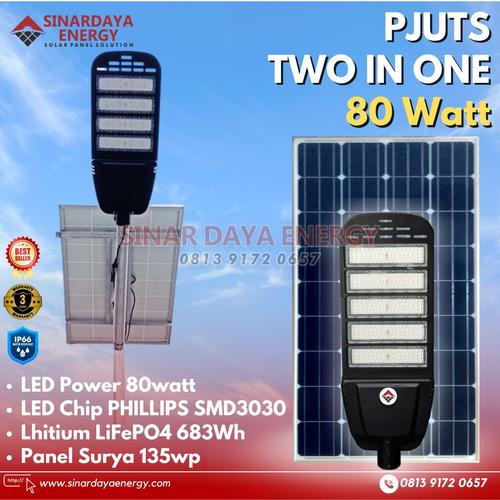 Jual Lampu PJU Solar Tenaga Surya 80w | Lampu Tenaga Surya Chip LED ...