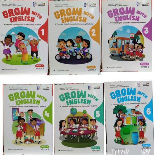 Jual GROW WITH ENGLISH Untuk SD Kelas 1 2 3 4 5 6 Kurikulum Merdeka ...
