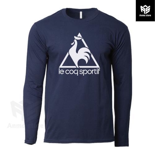 Jual Kaos Pria Wanita Baju Lengan Panjang Le Coq Sportif Hitam