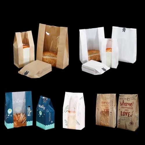 Jual KANTONG ROTI TAWAR TOAST BAG KRAFT WINDOW PACKAGING ROTI TAWAR ...
