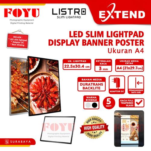 Jual LED Slim Light Pad Display Poster Neon Box Menu Lampu Extend ...